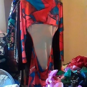 Shein cutout sides backless mini